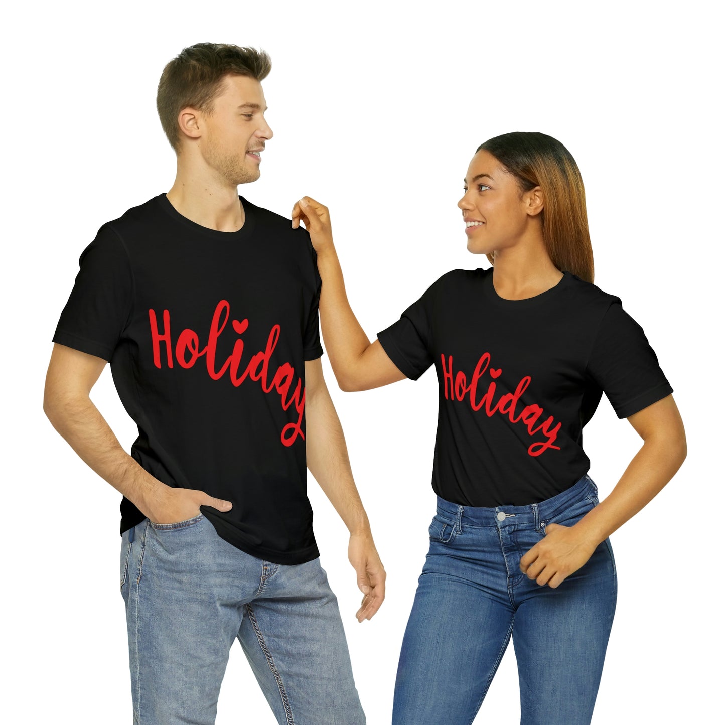 Holidays Red Text Weekend Quotes Unisex Jersey Short Sleeve T-Shirt