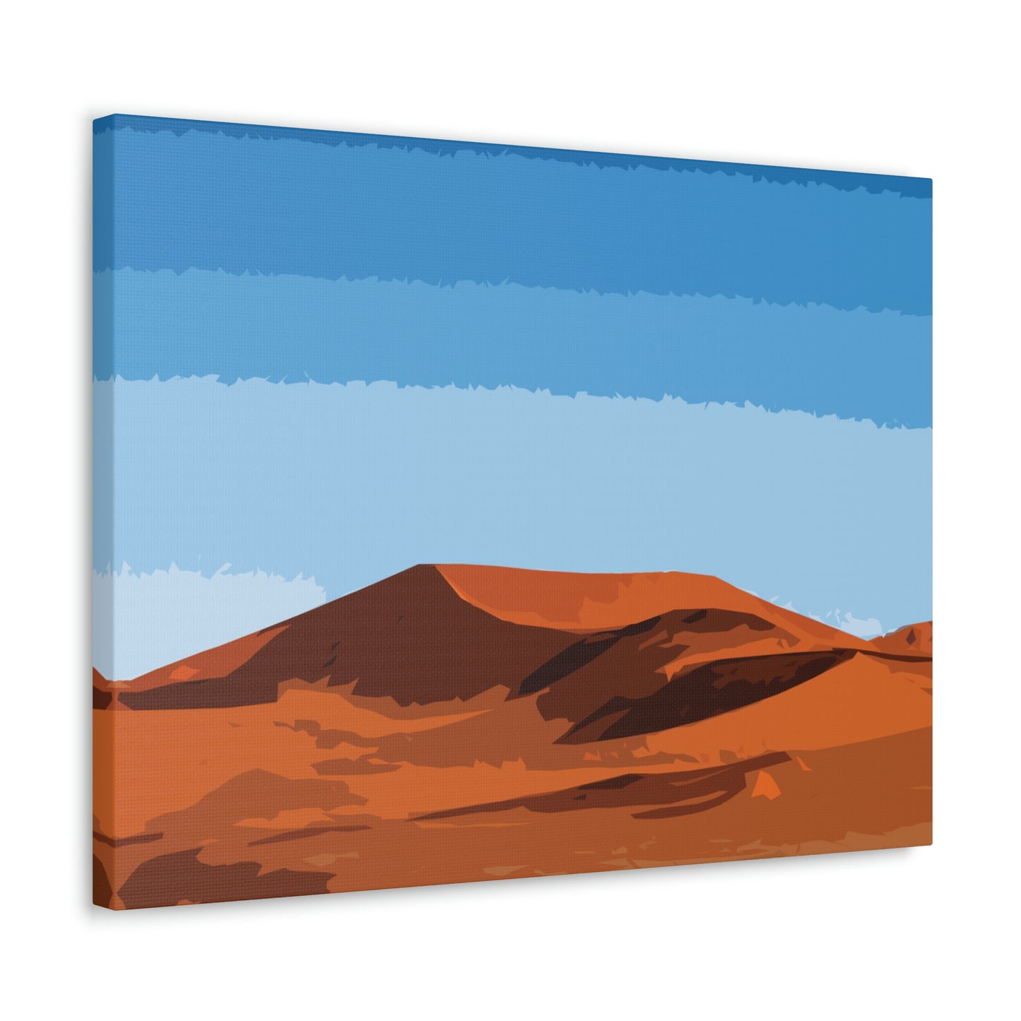 Landscape Desert Orange Sand Abstract Nature Modern Aesthetics Aesthetic Classic Art Canvas Gallery Wraps