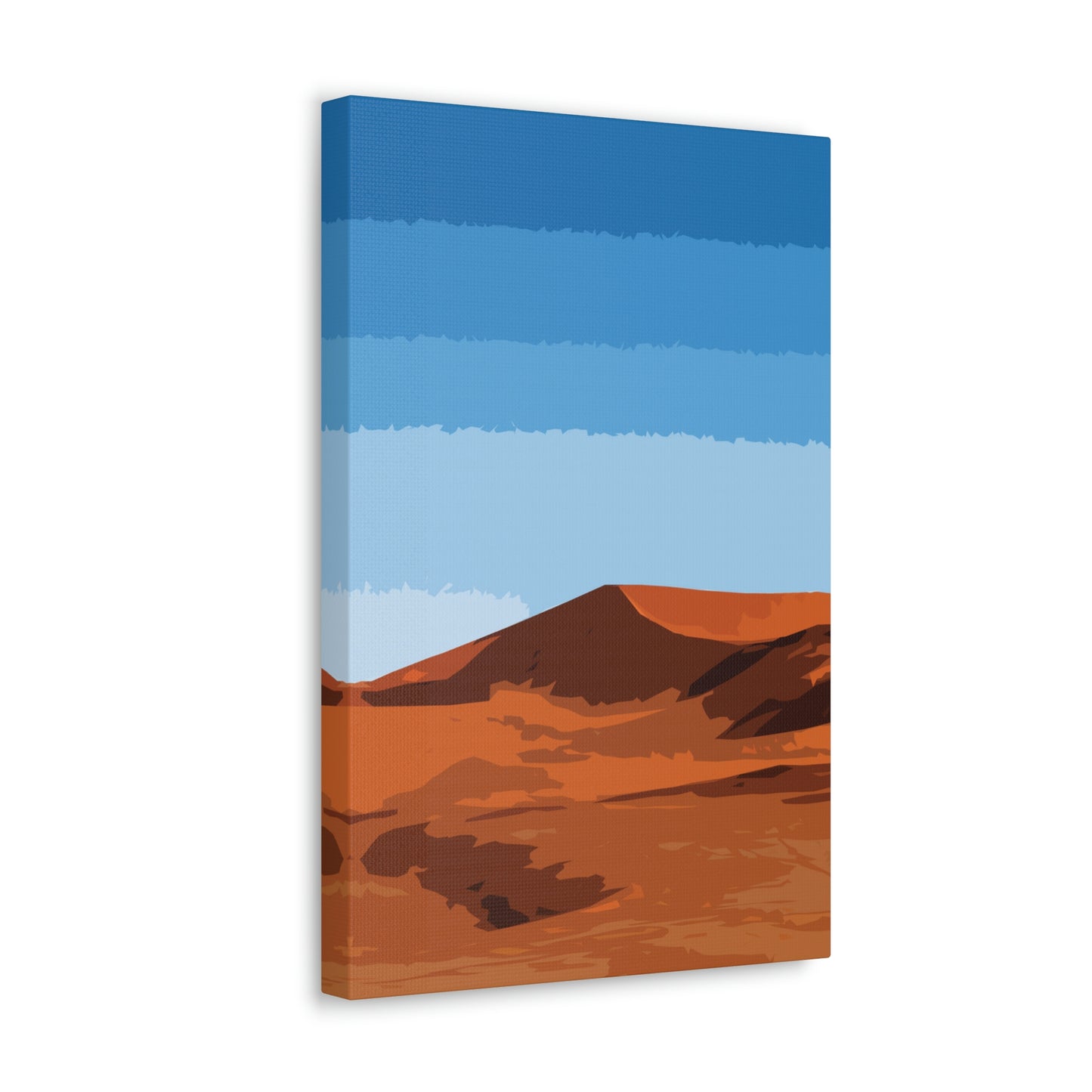 Landscape Desert Orange Sand Abstract Nature Modern Aesthetics Aesthetic Classic Art Canvas Gallery Wraps