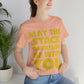 May The Stack Overflow Be With You Programming Humor Unisex Jersey Short Sleeve T-Shirt