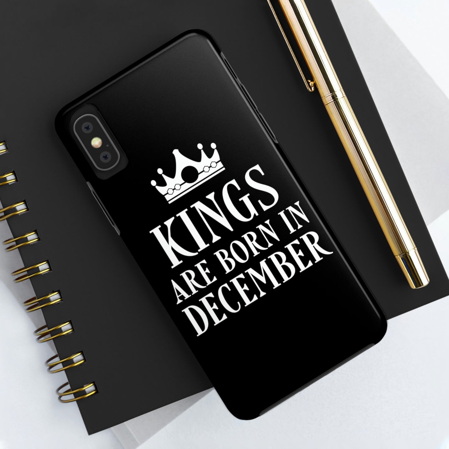 Kngs Are Born in December Happy Birthday Tough Phone Cases Case-Mate