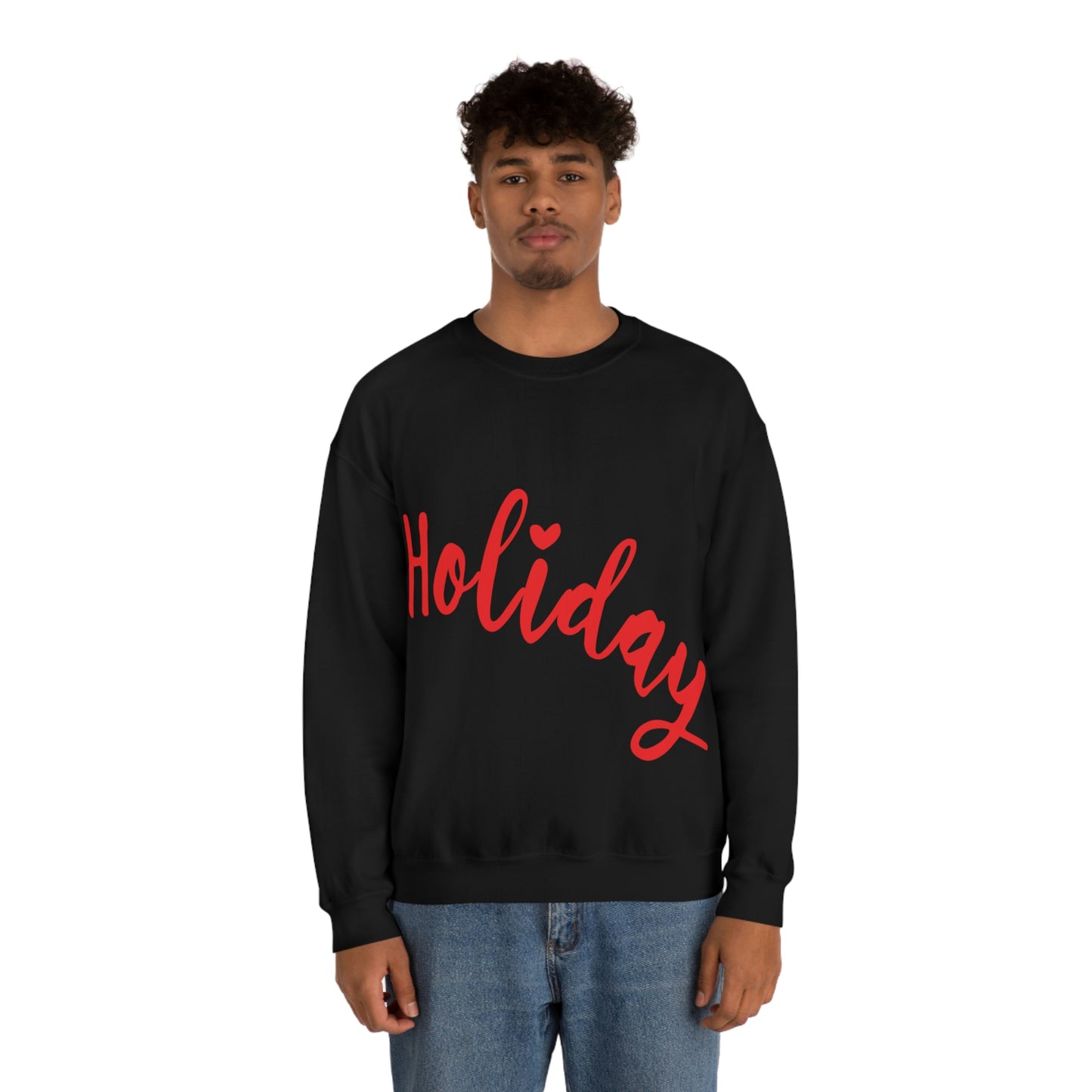 Holidays Red Text Weekend Quotes Unisex Heavy Blend™ Crewneck Sweatshirt