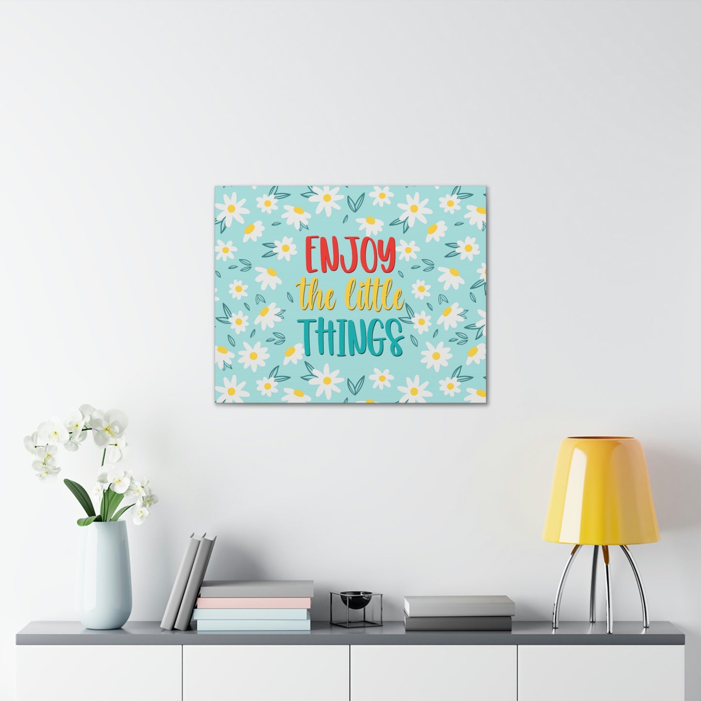 Enjoy The Little Things Aesthetic Classic Art Canvas Gallery Wraps