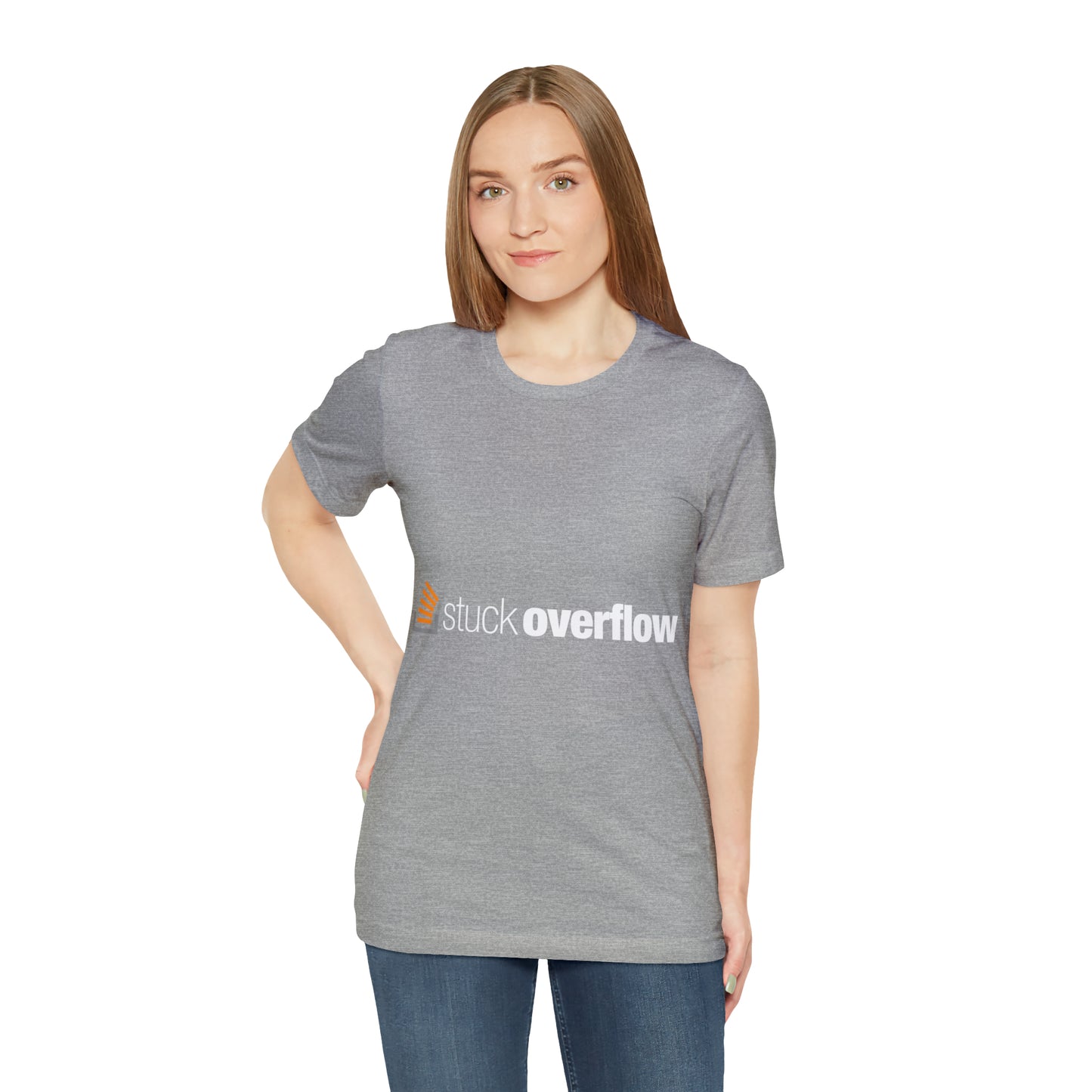 Stack Overflow Funny IT Developer Programming Nerdy Unisex Jersey Short Sleeve T-Shirt