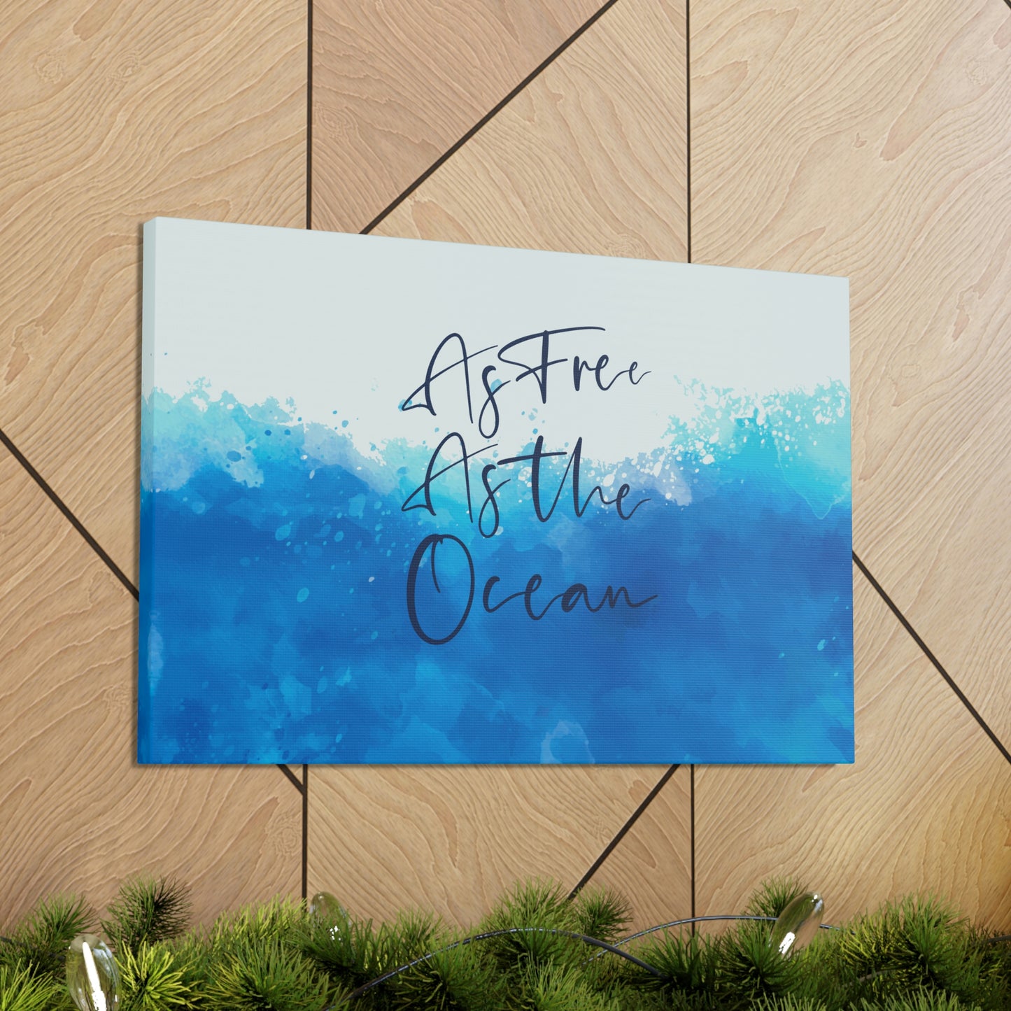 As Free As The Ocean Relationship Quotes Aesthetic Classic Art Canvas Gallery Wraps