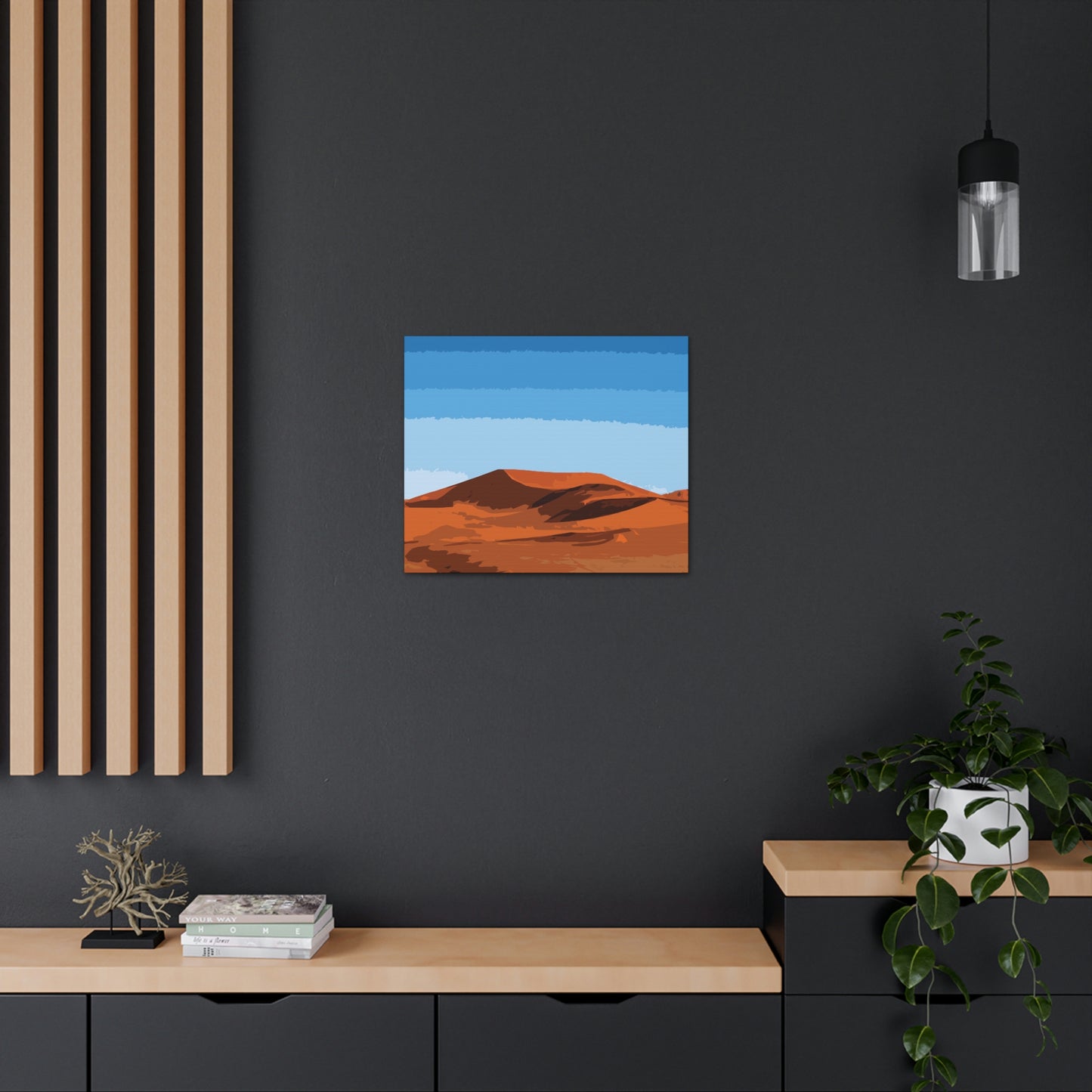 Landscape Desert Orange Sand Abstract Nature Modern Aesthetics Aesthetic Classic Art Canvas Gallery Wraps