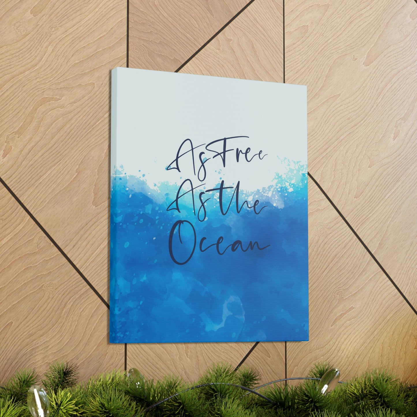 As Free As The Ocean Relationship Quotes Aesthetic Classic Art Canvas Gallery Wraps