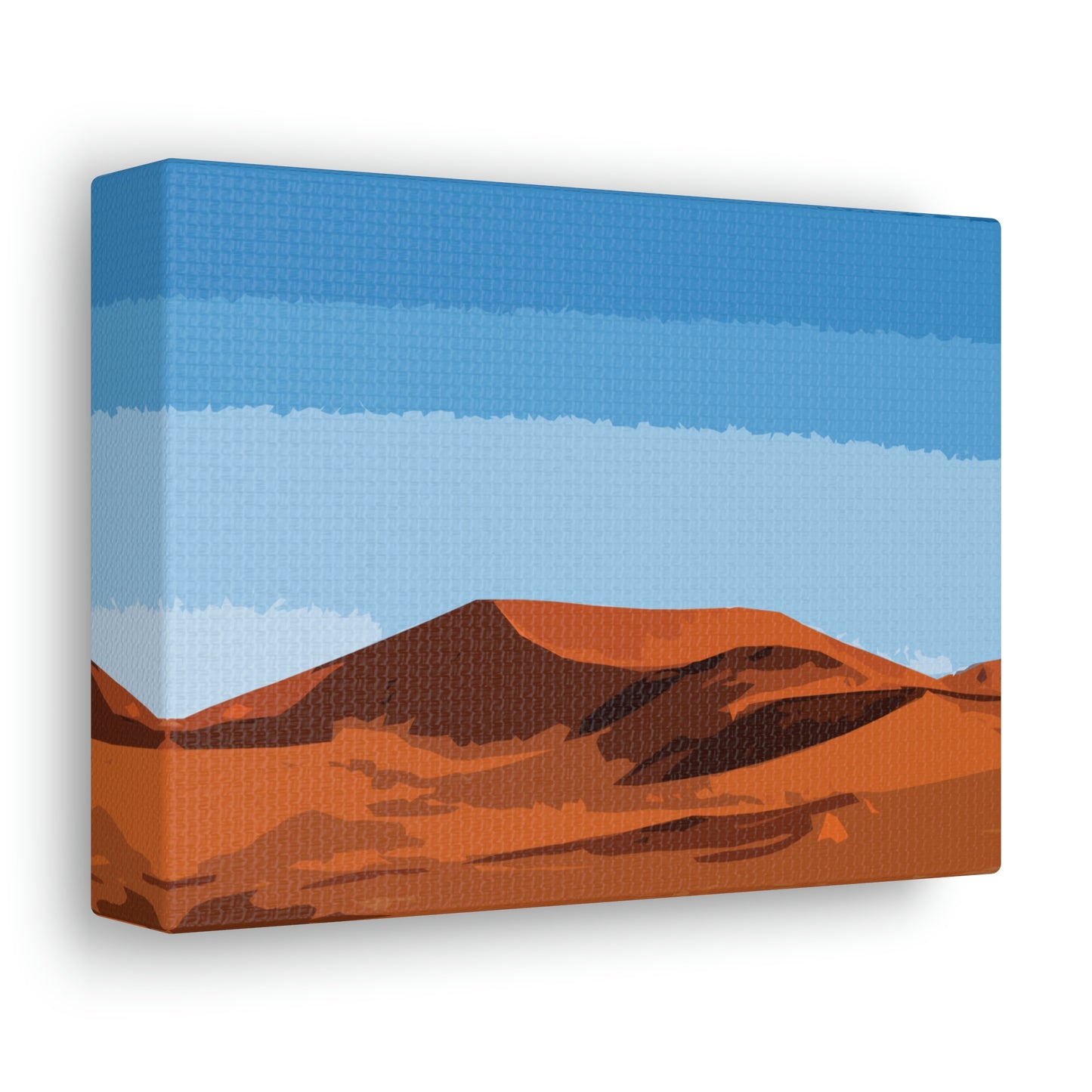 Landscape Desert Orange Sand Abstract Nature Modern Aesthetics Aesthetic Classic Art Canvas Gallery Wraps