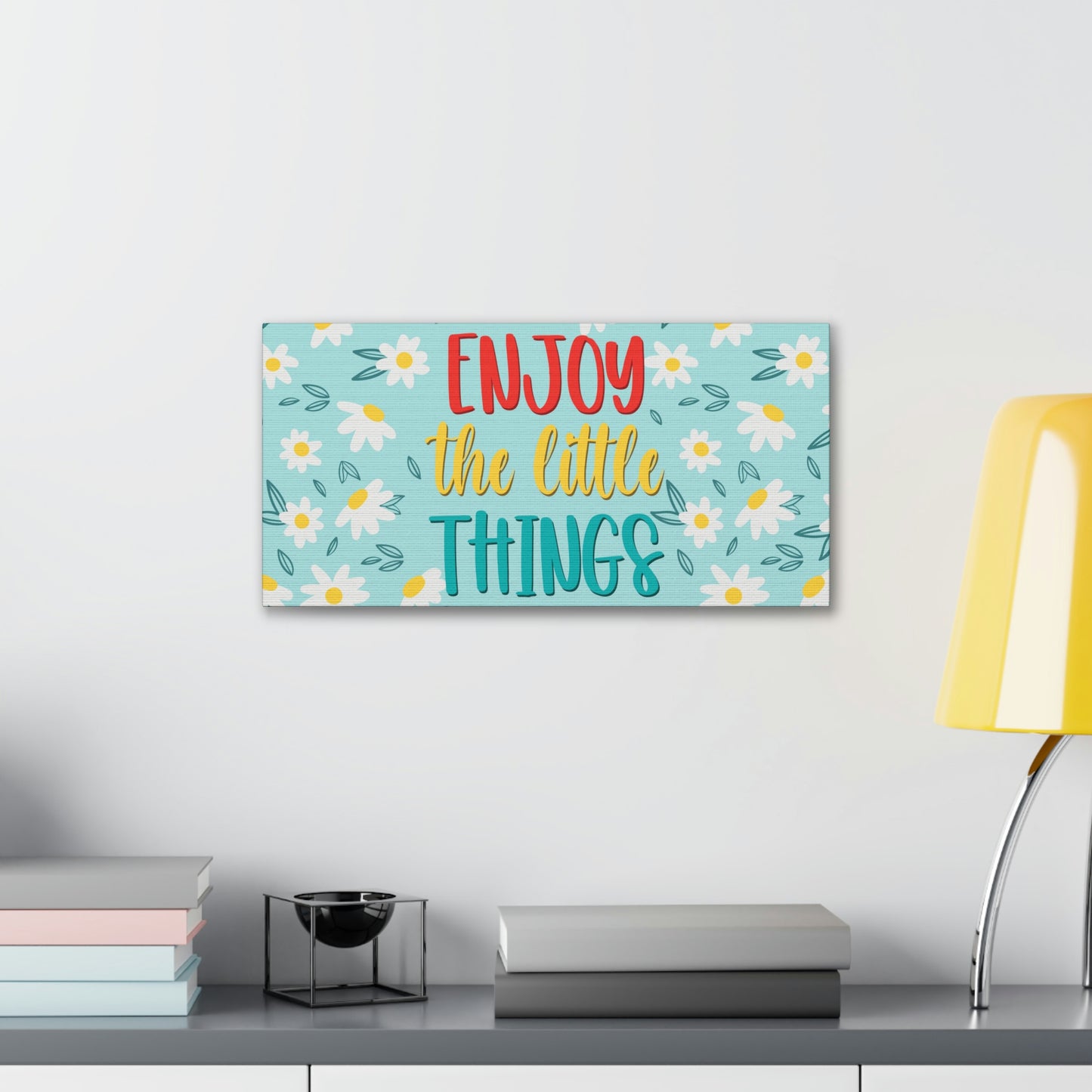 Enjoy The Little Things Aesthetic Classic Art Canvas Gallery Wraps