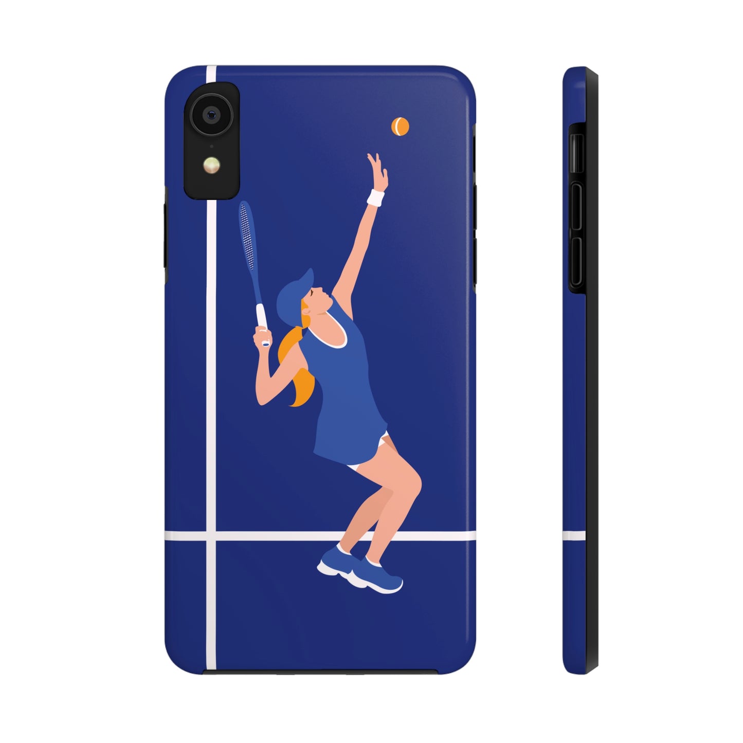 Tennis Player Blue Art Sports Team Tough Phone Cases Case-Mate