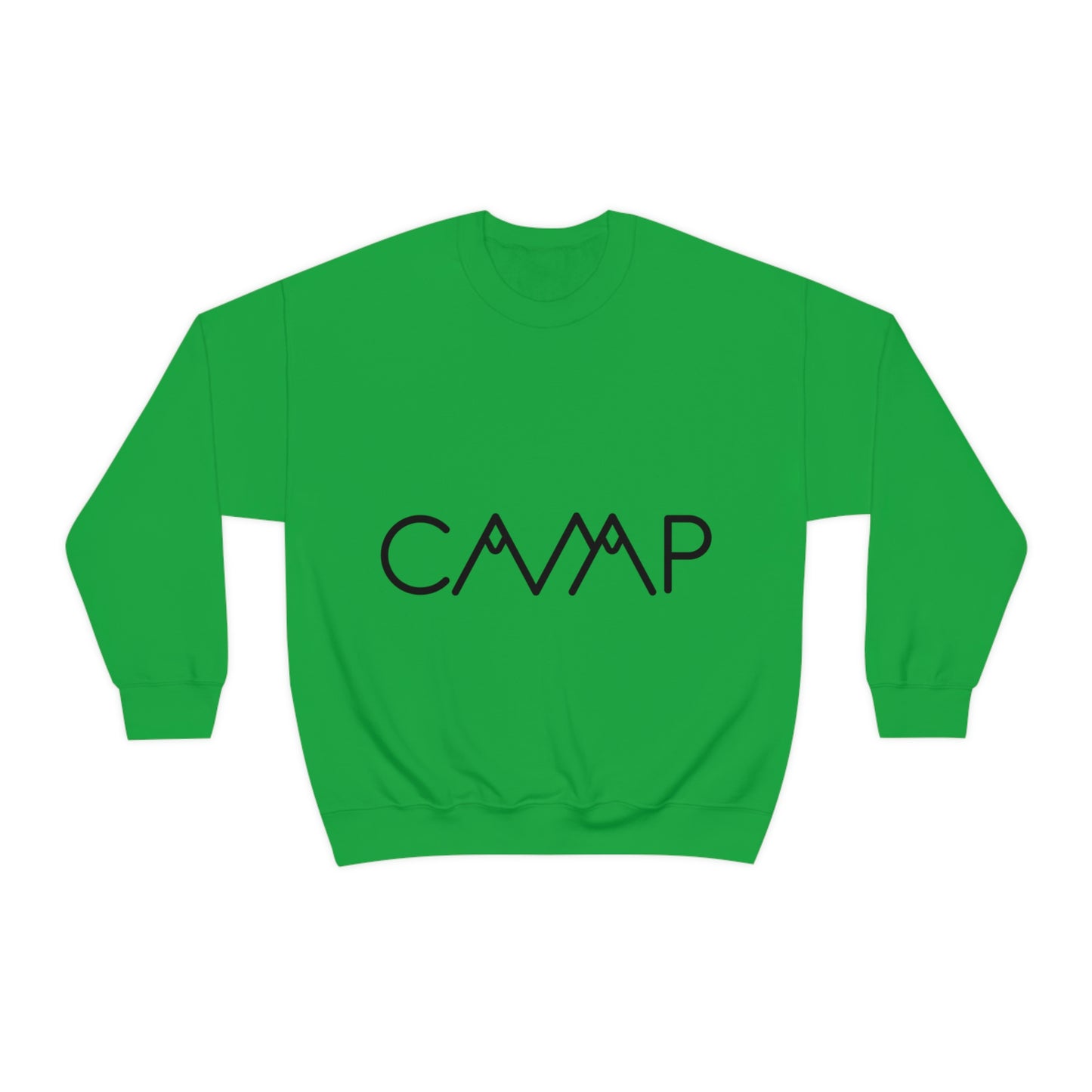 Camping Typography Minimal Art Unisex Heavy Blend™ Crewneck Sweatshirt