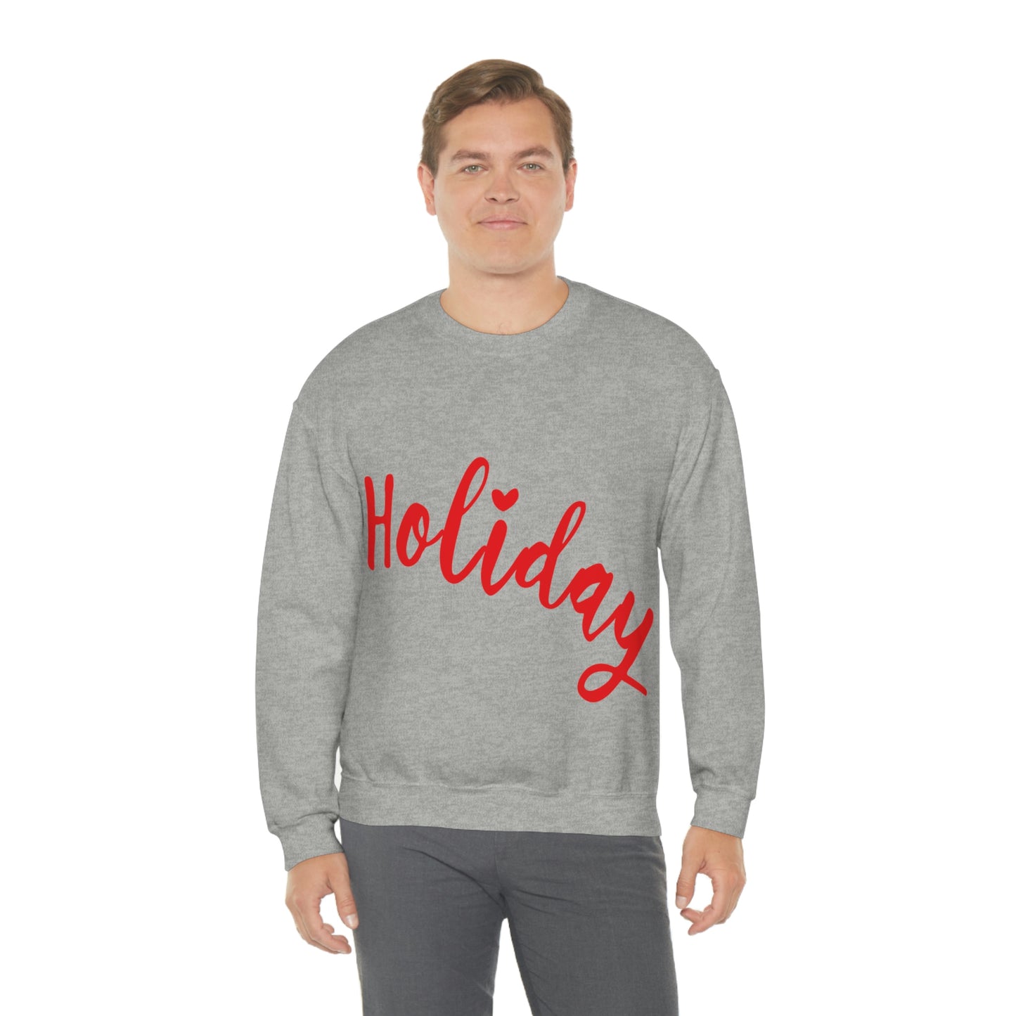 Holidays Red Text Weekend Quotes Unisex Heavy Blend™ Crewneck Sweatshirt