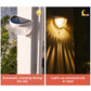 2 PCS Solar Semicircle Walls Lights Outdoor Waterproof Sensor Wall Lamp Ichaku [Perfect Gifts Selection]
