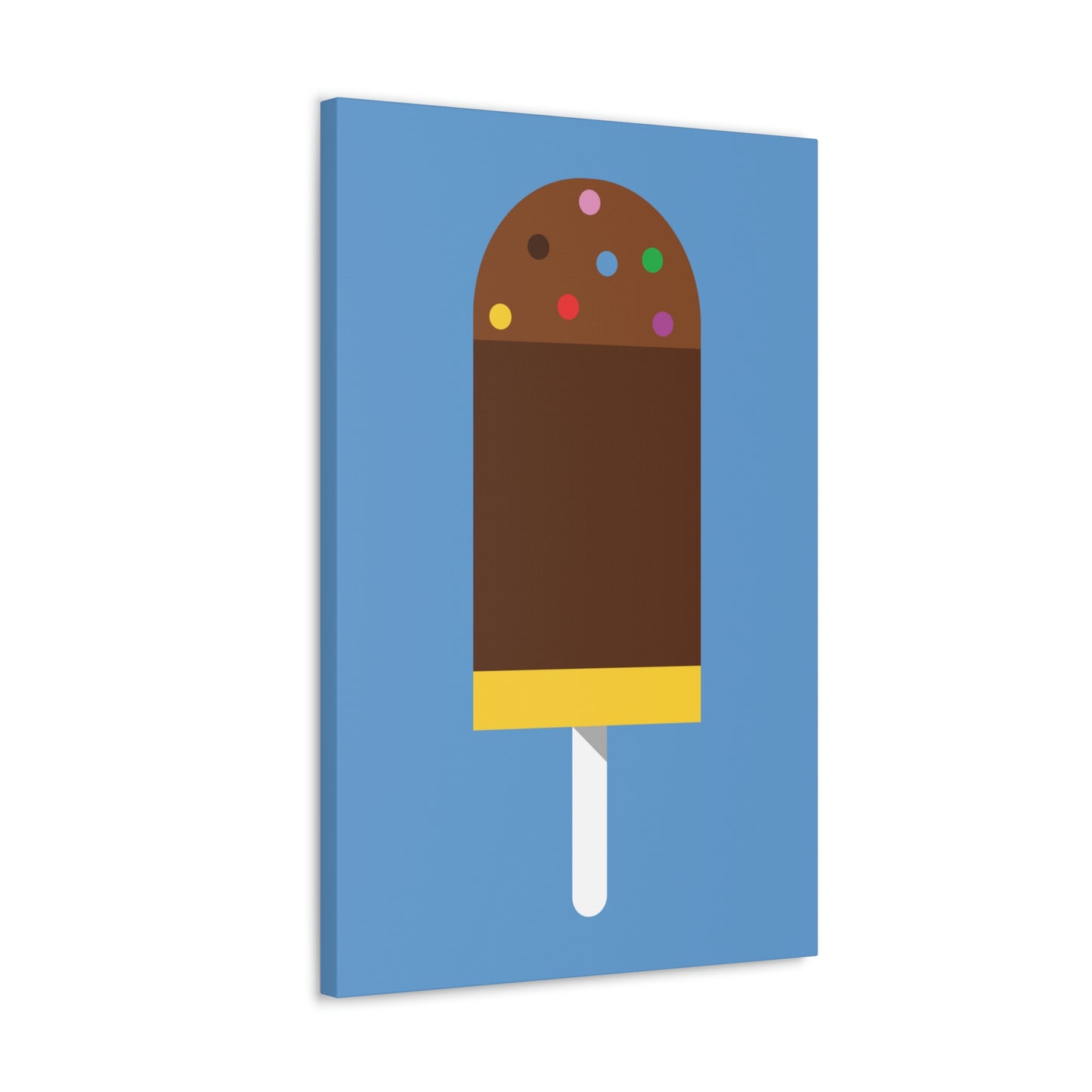 Ice Cream Lover Minimal Abstract Aesthetic Classic Art Canvas Gallery Wraps