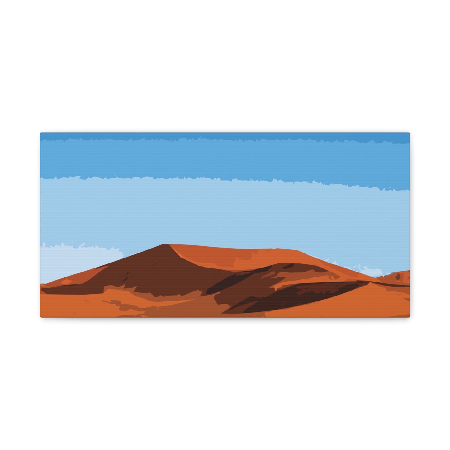 Landscape Desert Orange Sand Abstract Nature Modern Aesthetics Aesthetic Classic Art Canvas Gallery Wraps