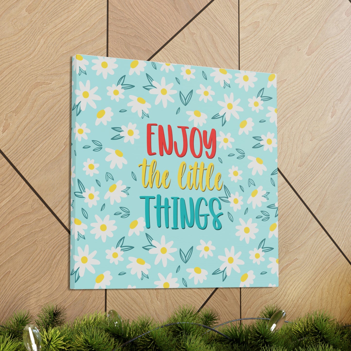 Enjoy The Little Things Aesthetic Classic Art Canvas Gallery Wraps