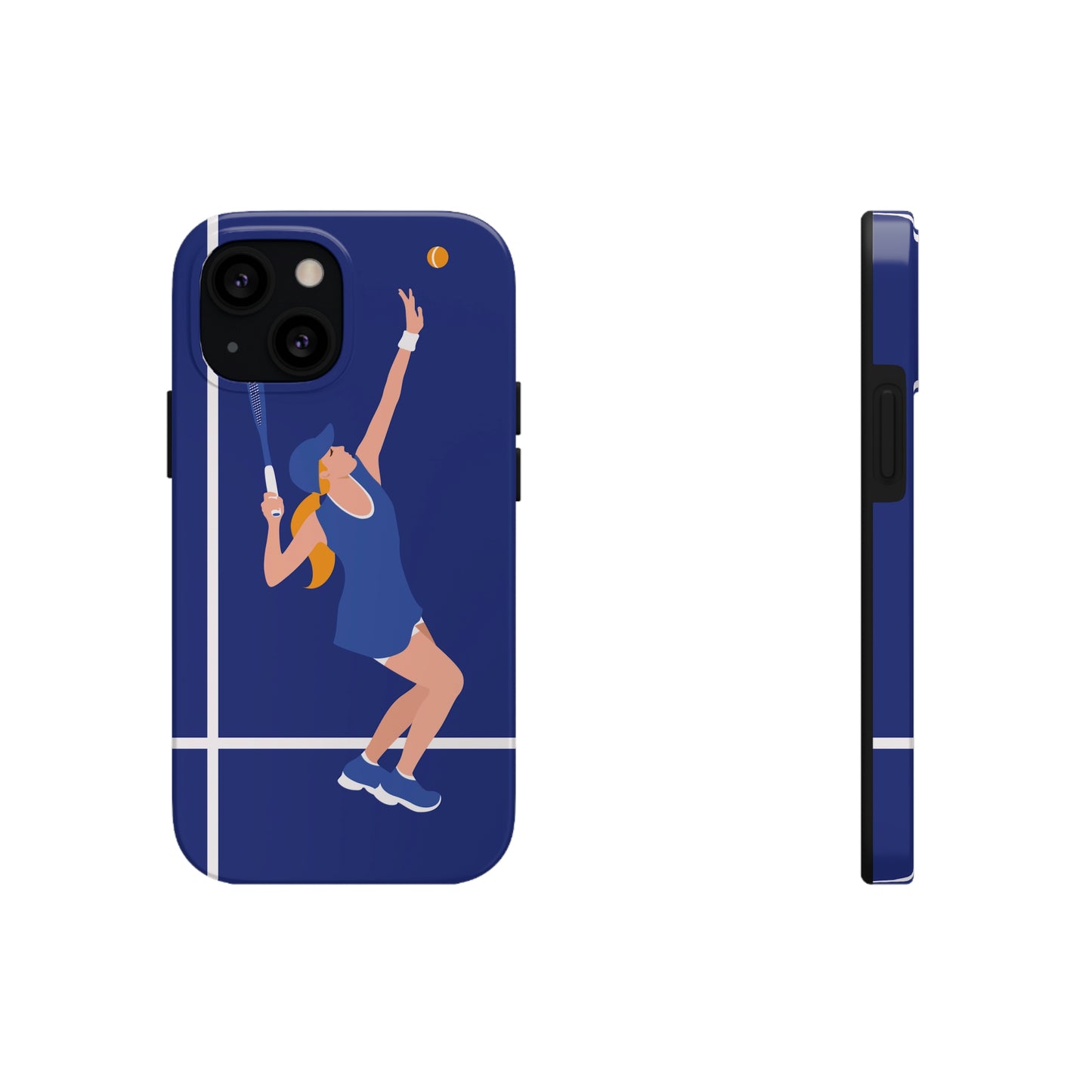 Tennis Player Blue Art Sports Team Tough Phone Cases Case-Mate