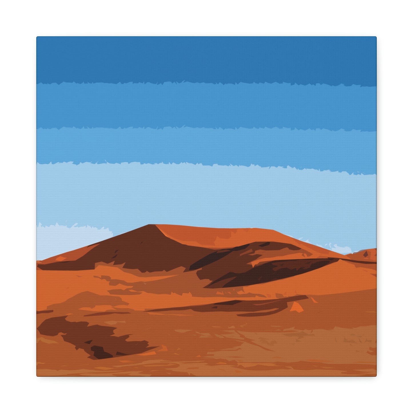 Landscape Desert Orange Sand Abstract Nature Modern Aesthetics Aesthetic Classic Art Canvas Gallery Wraps