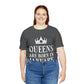 Queens Are Born in January  Happy Birthday Unisex Jersey Short Sleeve T-Shirt