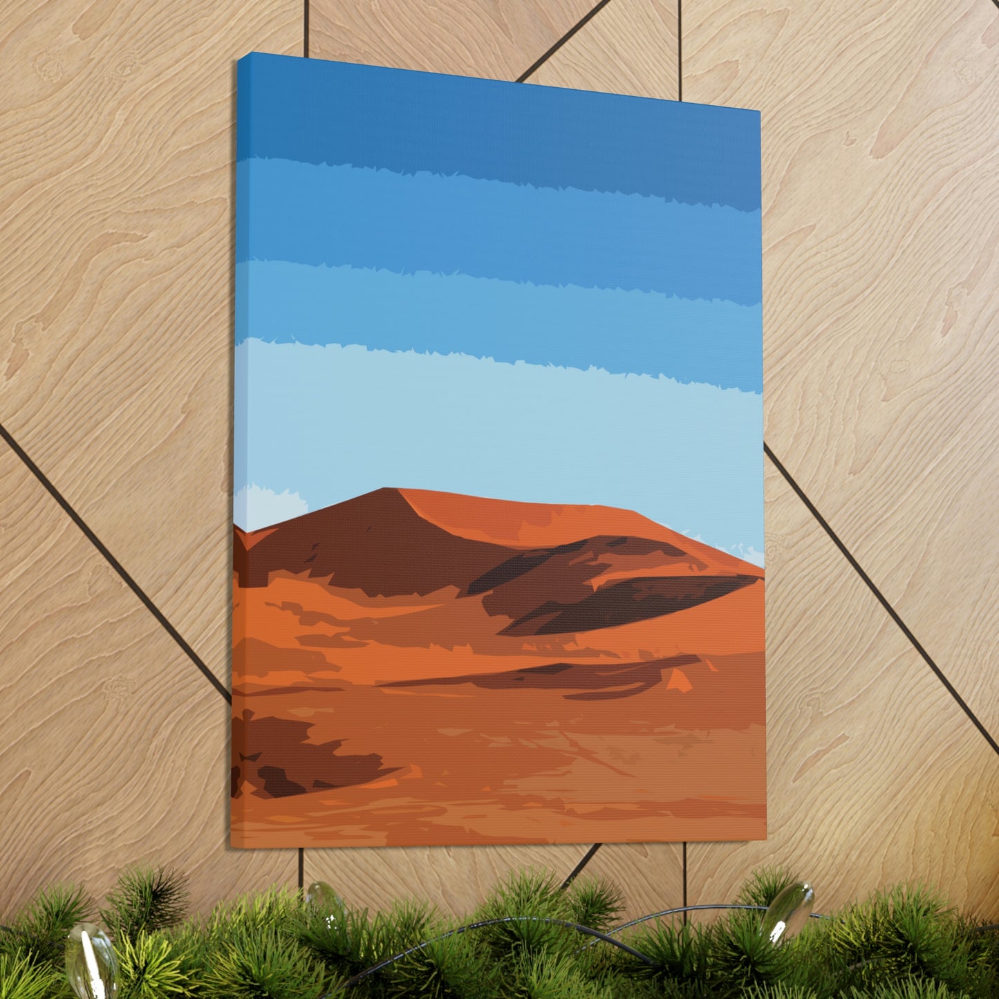 Landscape Desert Orange Sand Abstract Nature Modern Aesthetics Aesthetic Classic Art Canvas Gallery Wraps