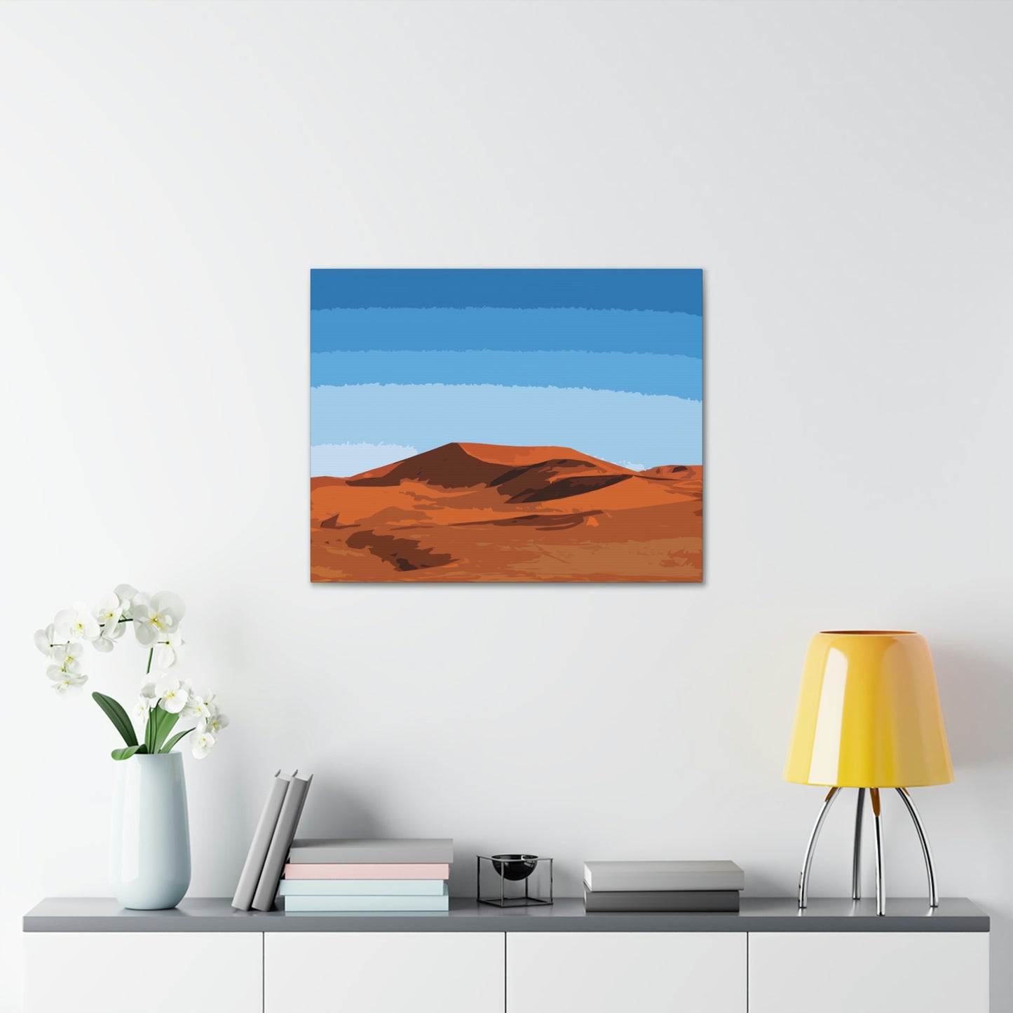 Landscape Desert Orange Sand Abstract Nature Modern Aesthetics Aesthetic Classic Art Canvas Gallery Wraps