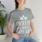 Queens Are Born in January  Happy Birthday Unisex Jersey Short Sleeve T-Shirt