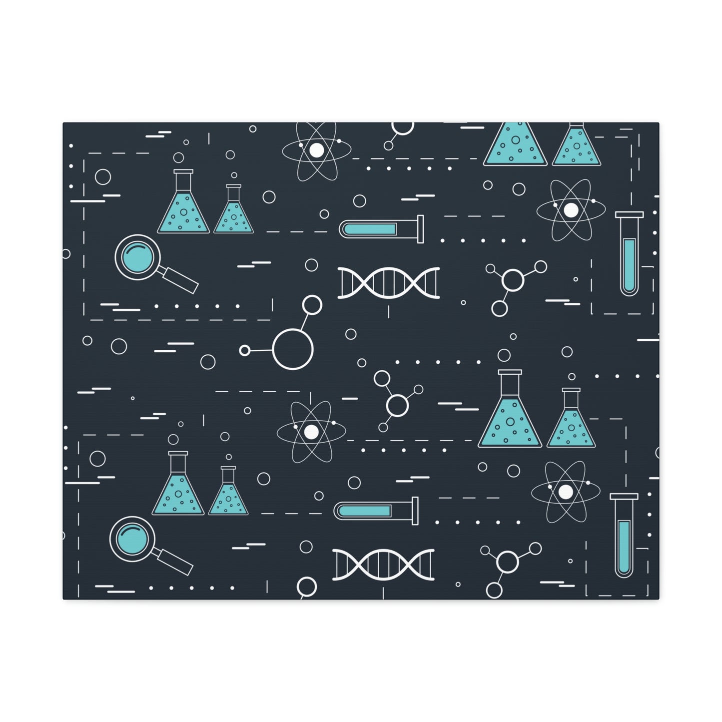 Chemistry Science Biology Pattern Scientist Educational Aesthetic Classic Art Canvas Gallery Wraps