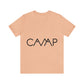 Camping Typography Minimal Art Unisex Jersey Short Sleeve T-Shirt