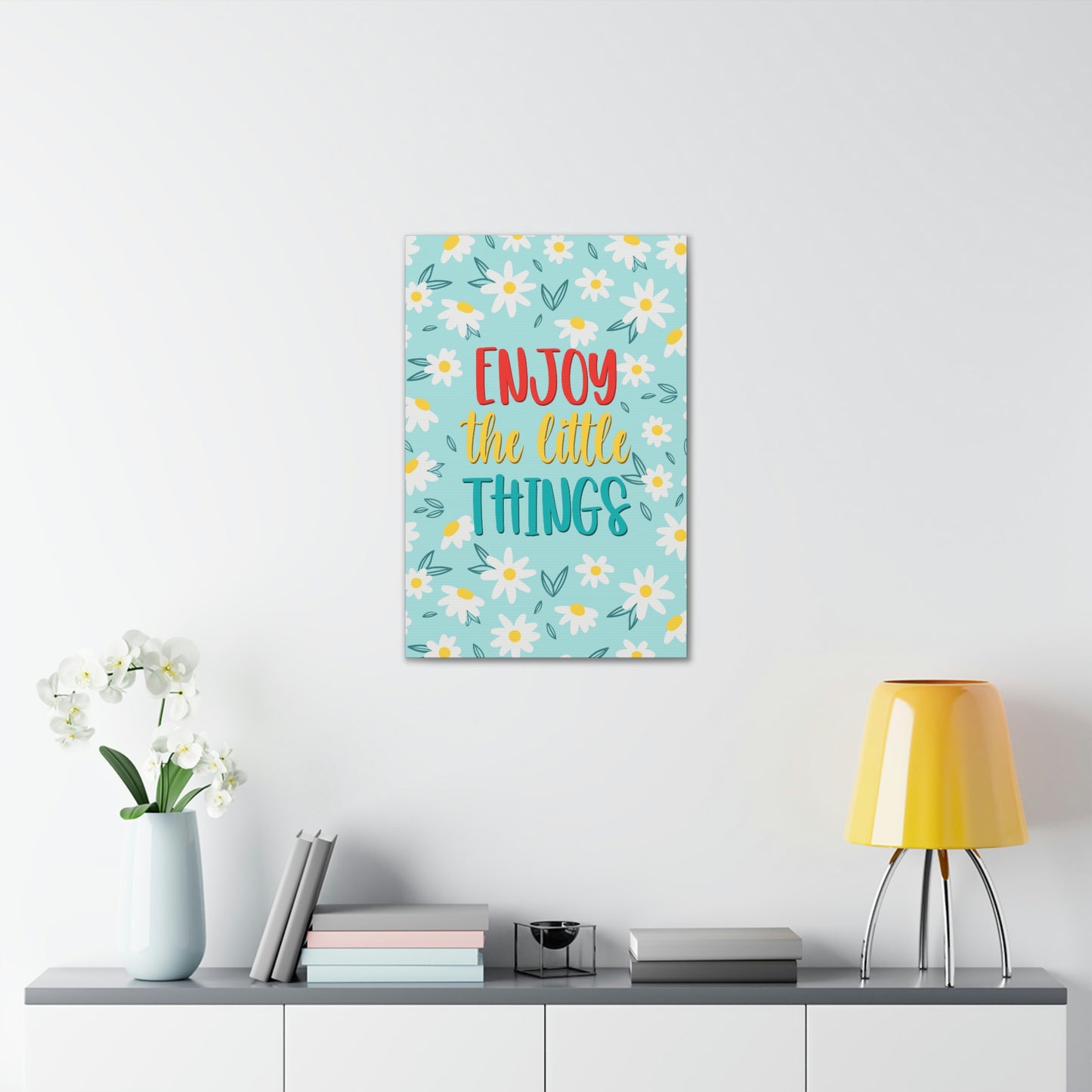 Enjoy The Little Things Aesthetic Classic Art Canvas Gallery Wraps