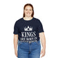 Kings Are Born in December Happy Birthday Unisex Jersey Short Sleeve T-Shirt