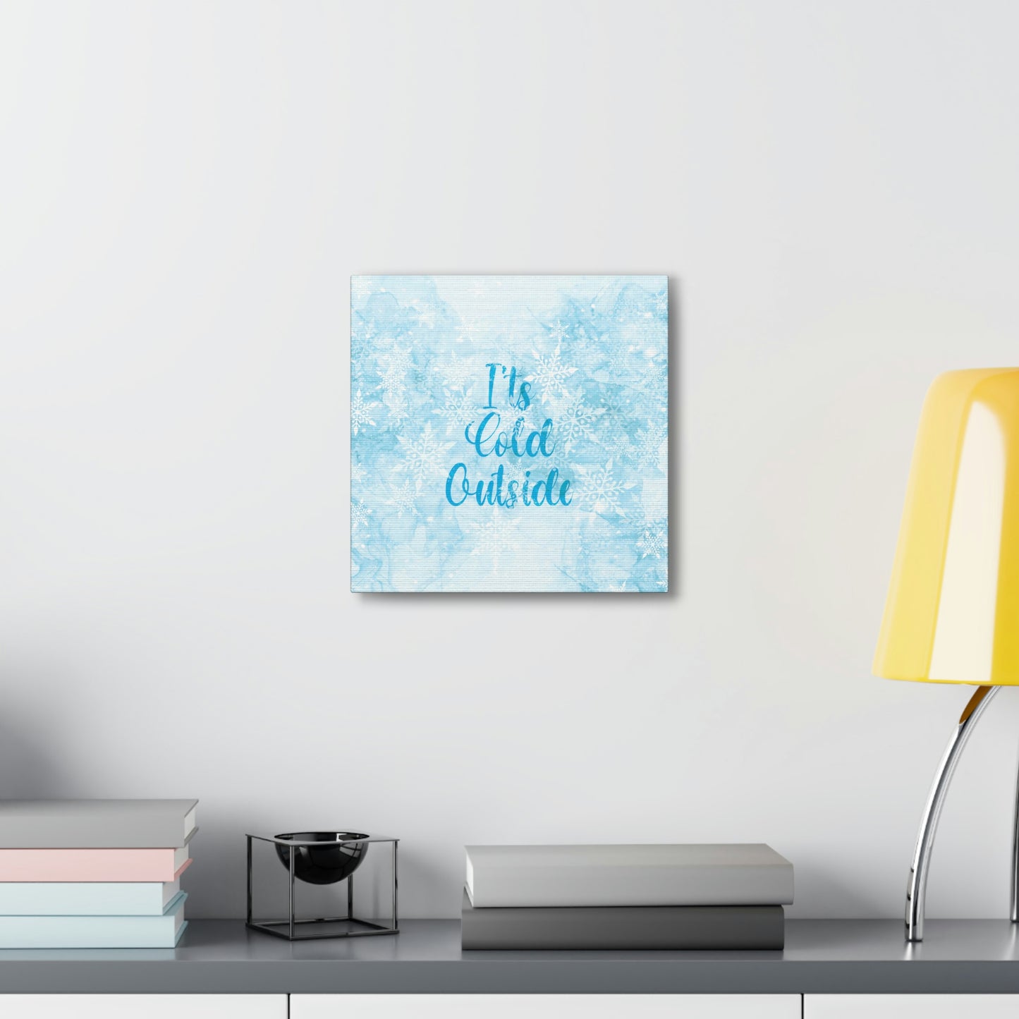 It`s Cold Outside Winter Snow Aesthetic Classic Art Canvas Gallery Wraps