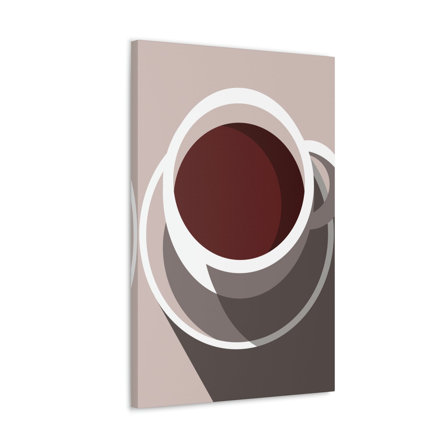 Cup Of Coffee Minimal Art Aesthetic Beige Aesthetic Classic Art Canvas Gallery Wraps