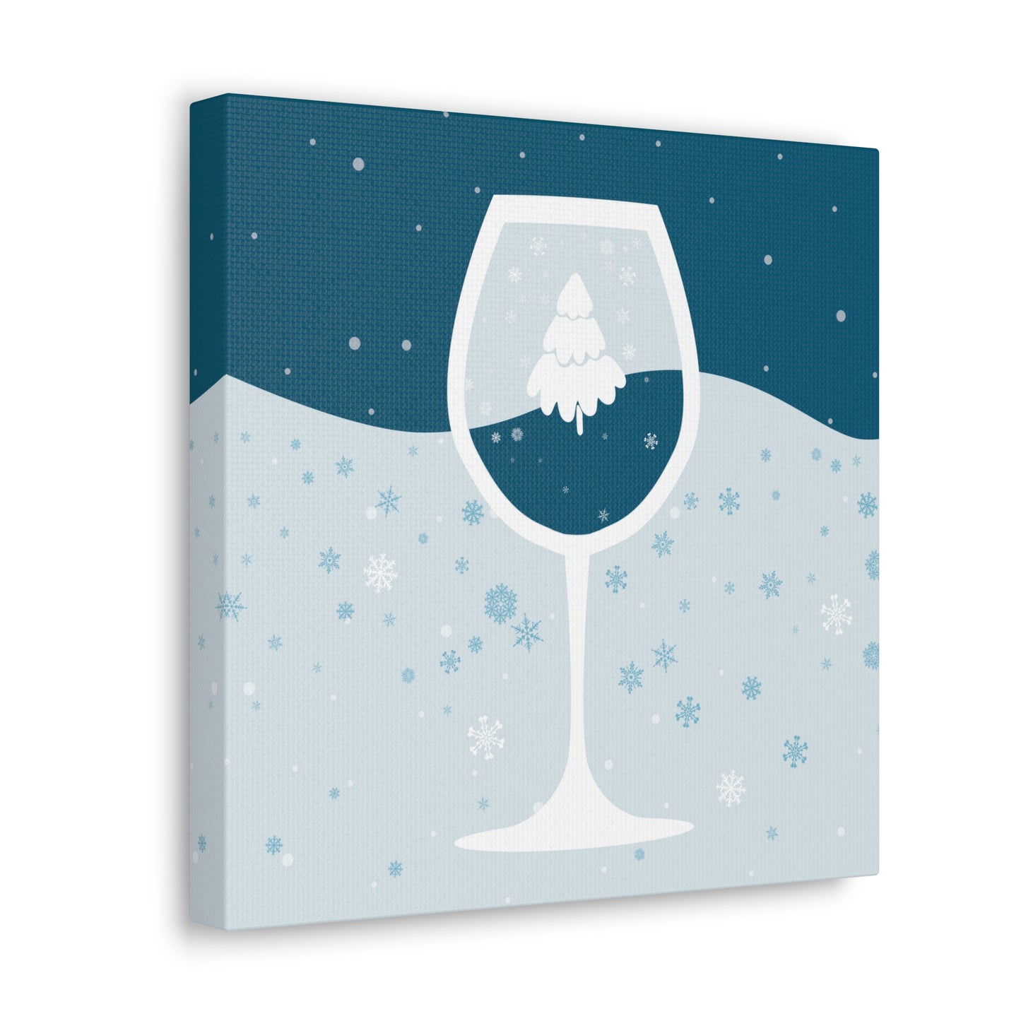 Ice Wine Winter Holidays Aesthetic Classic Art Canvas Gallery Wraps