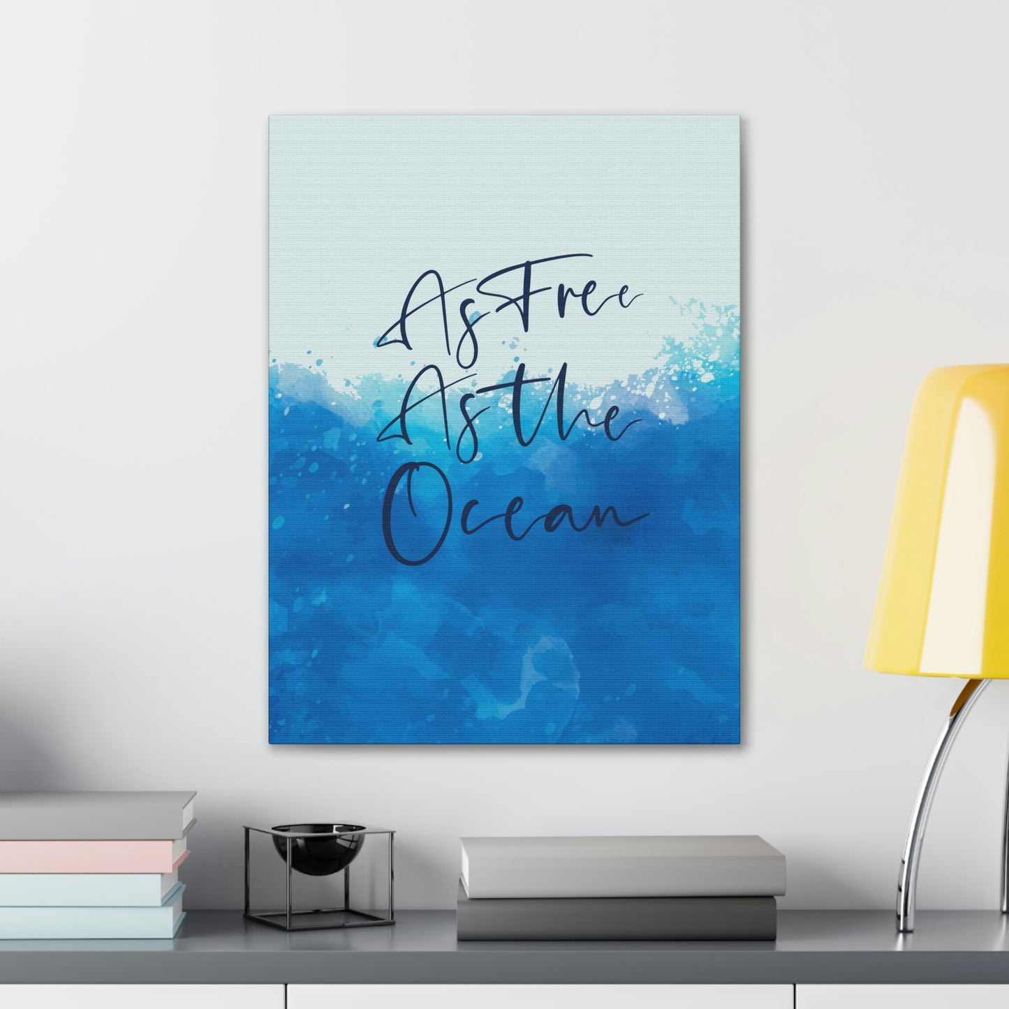 As Free As The Ocean Relationship Quotes Aesthetic Classic Art Canvas Gallery Wraps