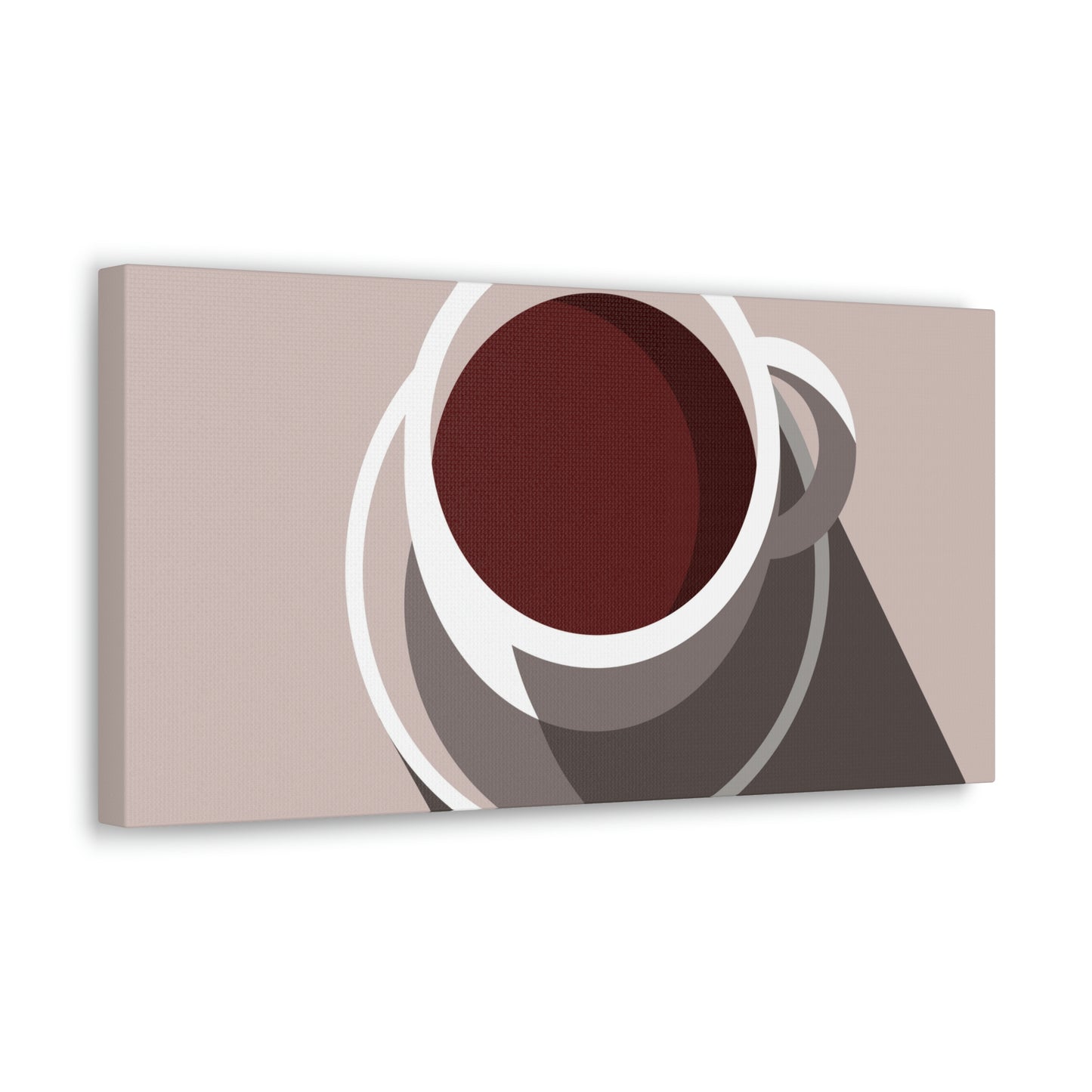 Cup Of Coffee Minimal Art Aesthetic Beige Aesthetic Classic Art Canvas Gallery Wraps