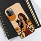 Woman with Black Cat Mininal Sunflowers Aesthetic Art Tough Phone Cases Case-Mate