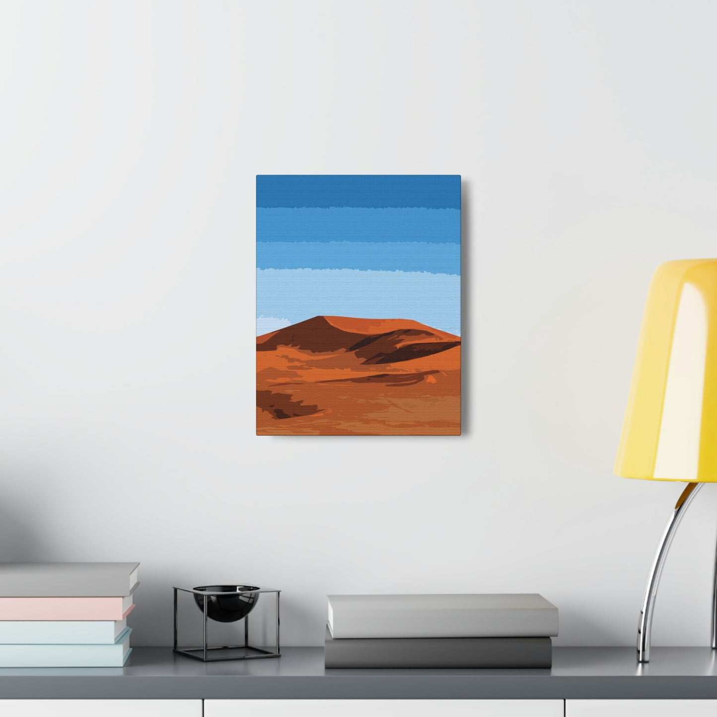 Landscape Desert Orange Sand Abstract Nature Modern Aesthetics Aesthetic Classic Art Canvas Gallery Wraps