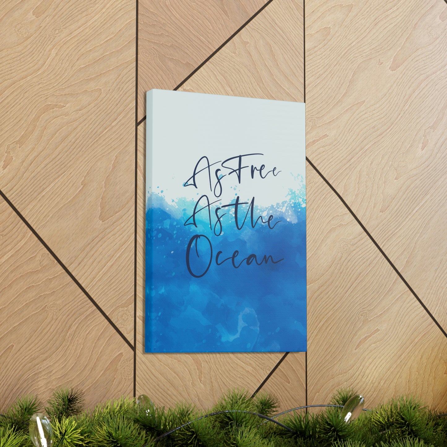 As Free As The Ocean Relationship Quotes Aesthetic Classic Art Canvas Gallery Wraps