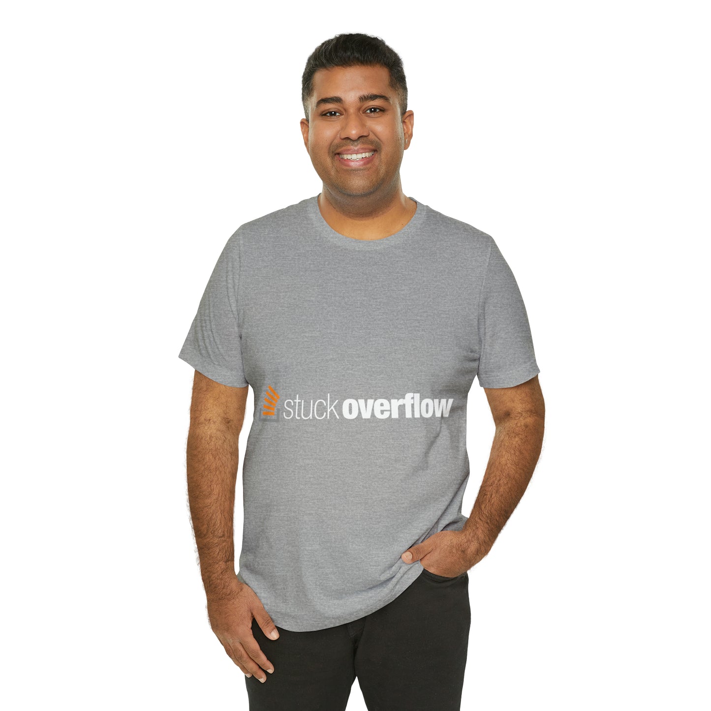 Stack Overflow Funny IT Developer Programming Nerdy Unisex Jersey Short Sleeve T-Shirt