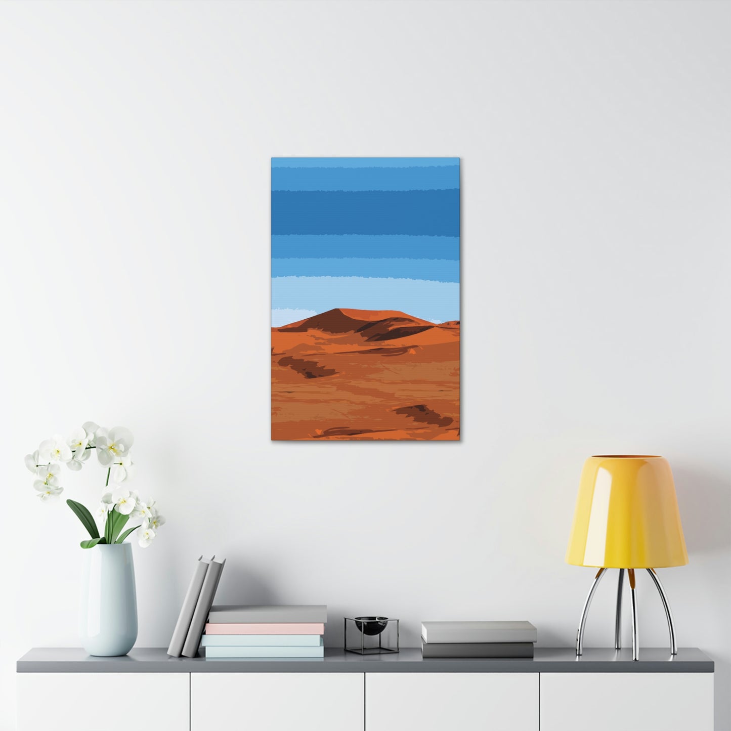 Landscape Desert Orange Sand Abstract Nature Modern Aesthetics Aesthetic Classic Art Canvas Gallery Wraps