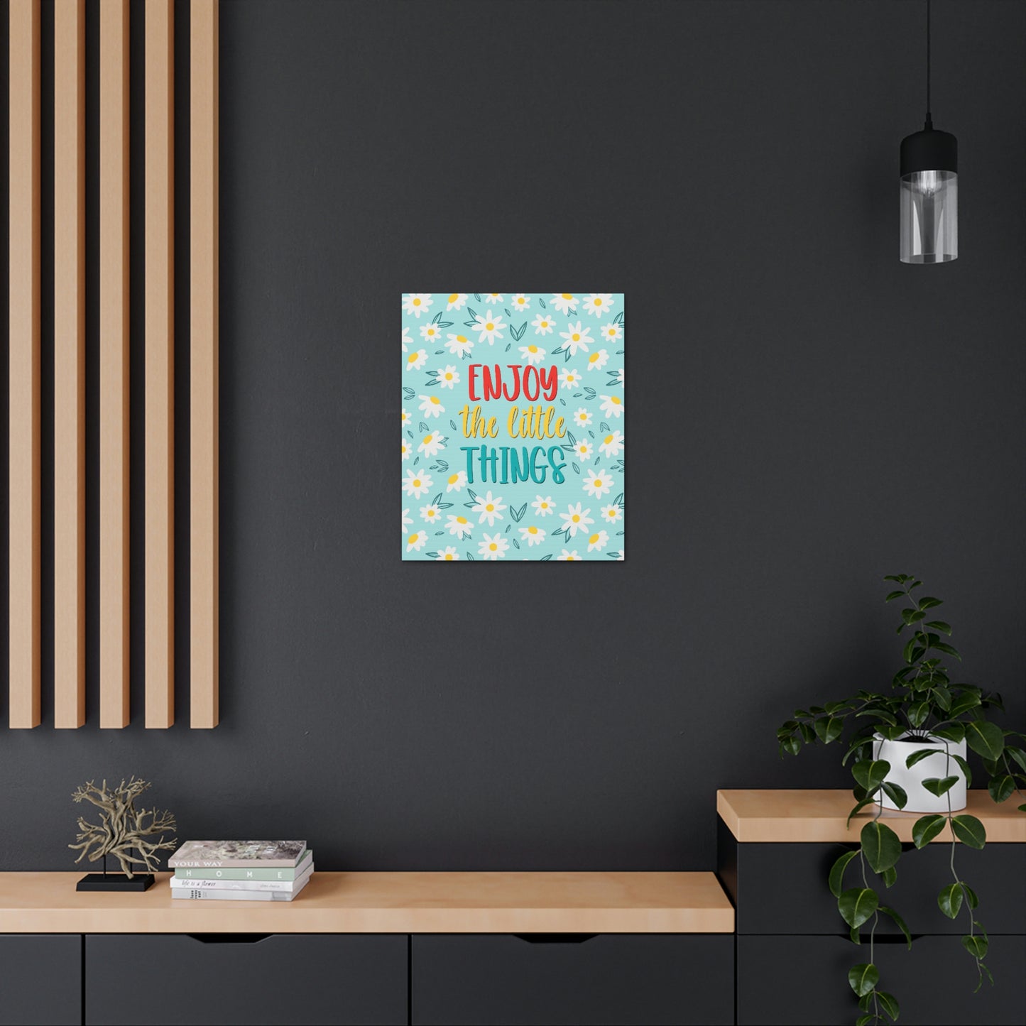 Enjoy The Little Things Aesthetic Classic Art Canvas Gallery Wraps