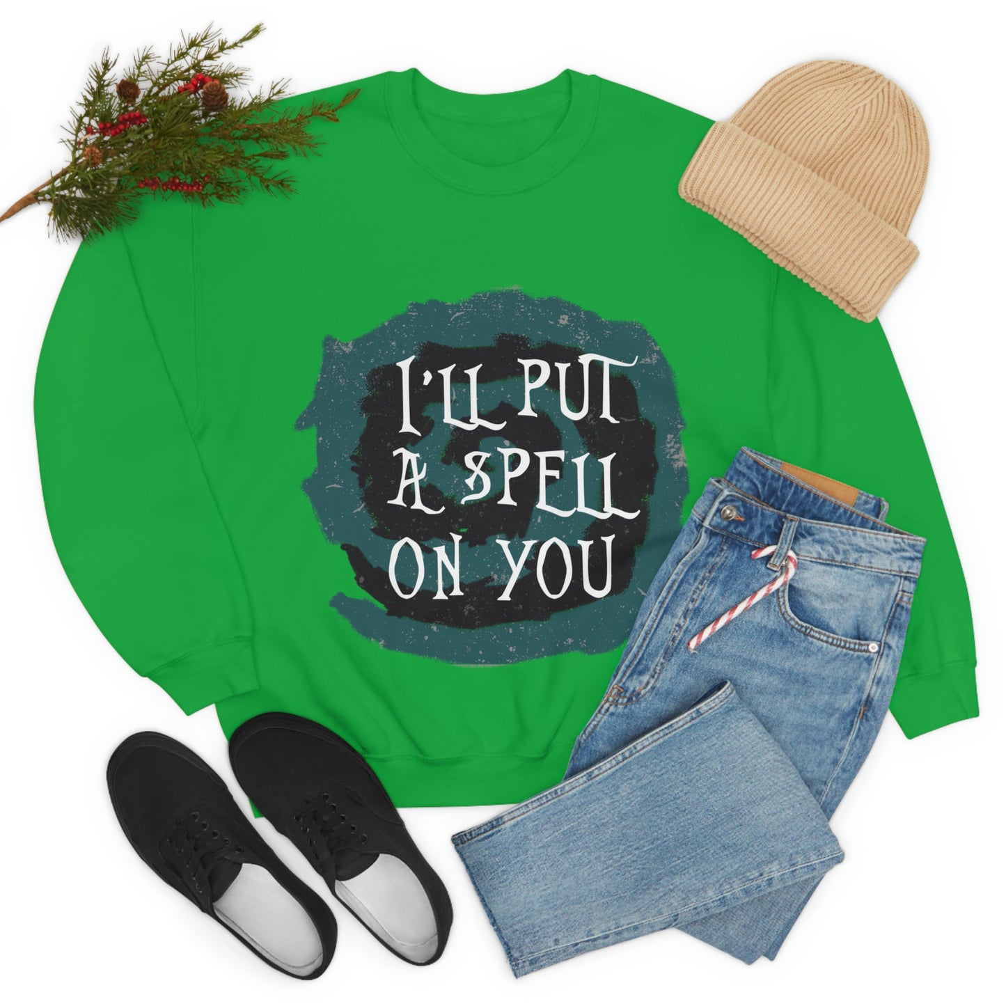 I`ll Put A Spell On You Halloween Trick Or Treat Unisex Heavy Blend™ Crewneck Sweatshirt