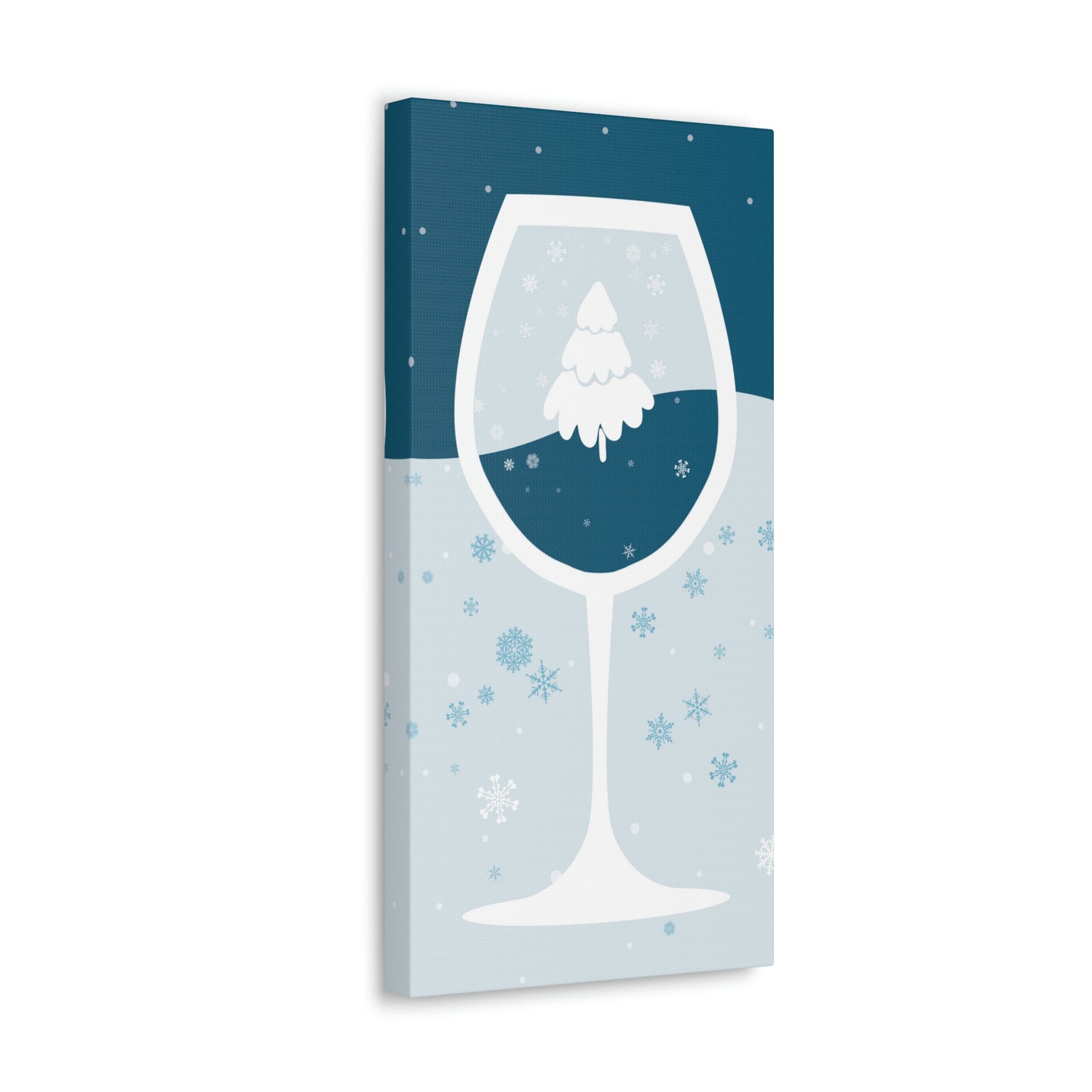 Ice Wine Winter Holidays Aesthetic Classic Art Canvas Gallery Wraps