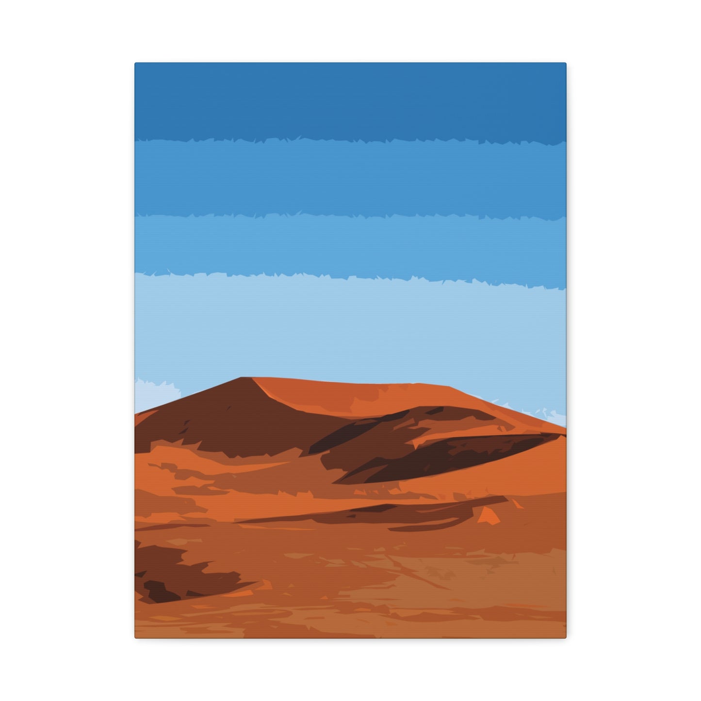 Landscape Desert Orange Sand Abstract Nature Modern Aesthetics Aesthetic Classic Art Canvas Gallery Wraps