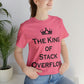 The King of Stack Overflow IT Funny Coding Unisex Jersey Short Sleeve T-Shirt