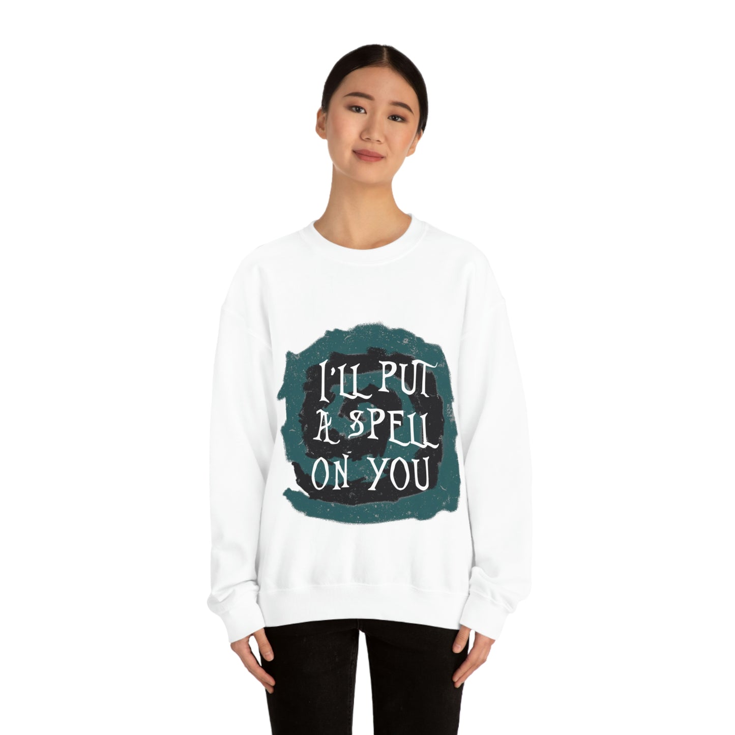 I`ll Put A Spell On You Halloween Trick Or Treat Unisex Heavy Blend™ Crewneck Sweatshirt