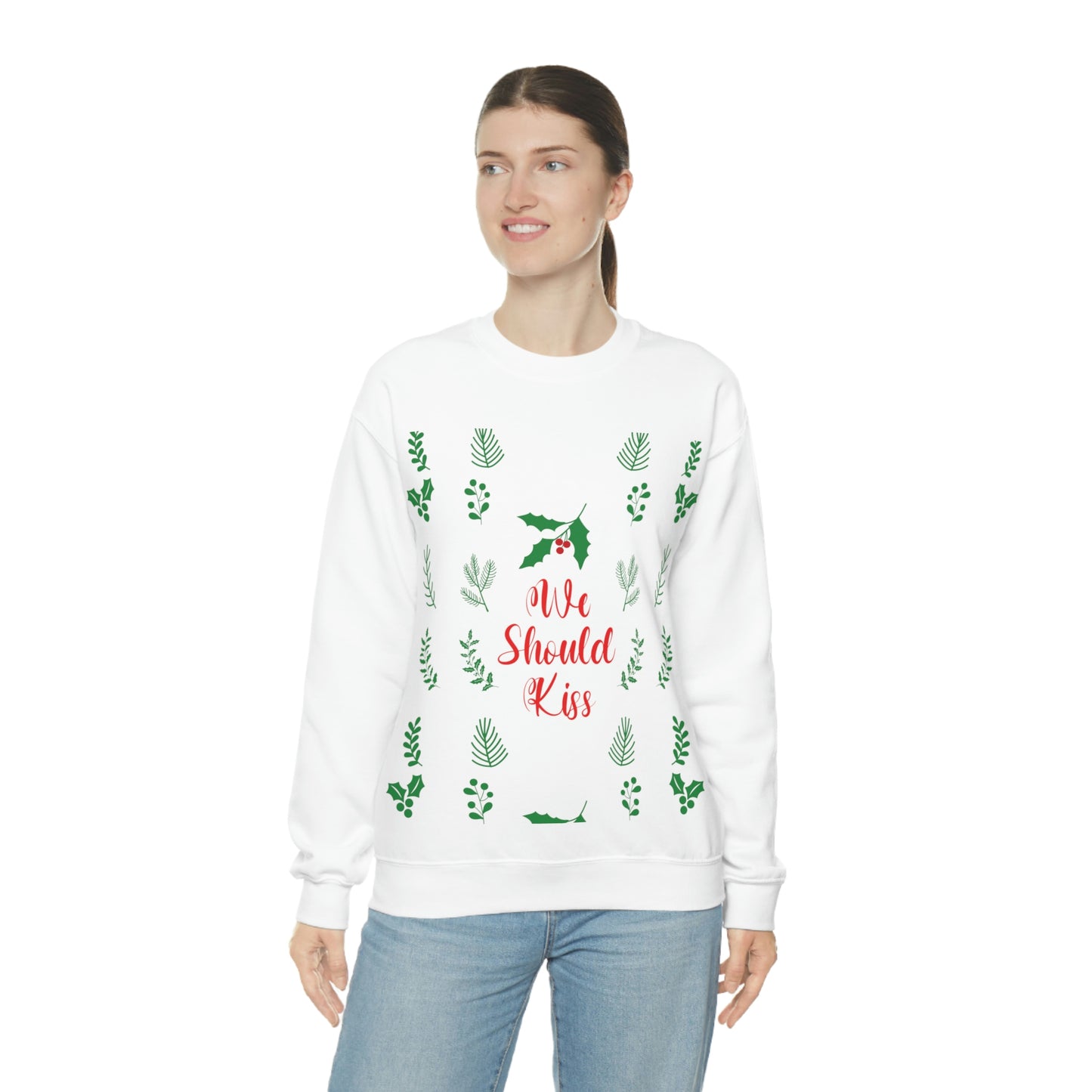 We Should Kiss Leaves Quotes Unisex Heavy Blend™ Crewneck Sweatshirt