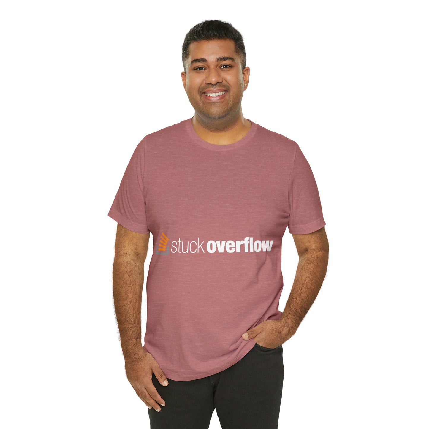 Stack Overflow Funny IT Developer Programming Nerdy Unisex Jersey Short Sleeve T-Shirt