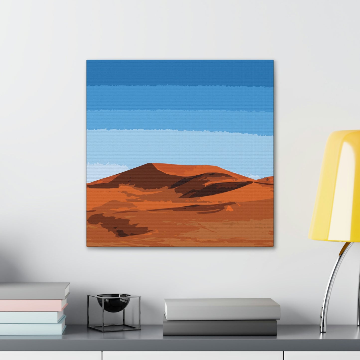 Landscape Desert Orange Sand Abstract Nature Modern Aesthetics Aesthetic Classic Art Canvas Gallery Wraps