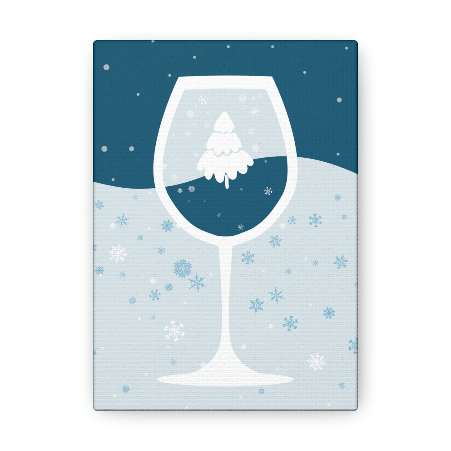 Ice Wine Winter Holidays Aesthetic Classic Art Canvas Gallery Wraps